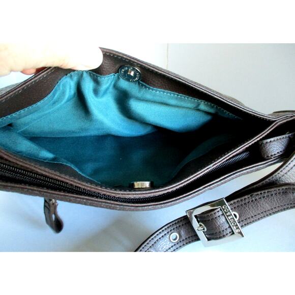 Stone & Co. Brown Leather Shoulder Adjustable Strap Purse - Picture 9 of 12